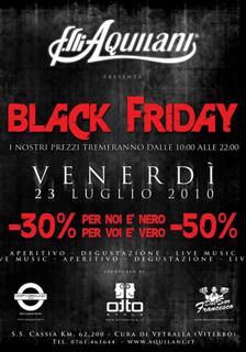 Black Fiday - Venerd� 23 Luglio 2010